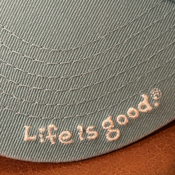 Life Is Good Light Blue Cap with Embroidered Logo - Picture 2 of 6